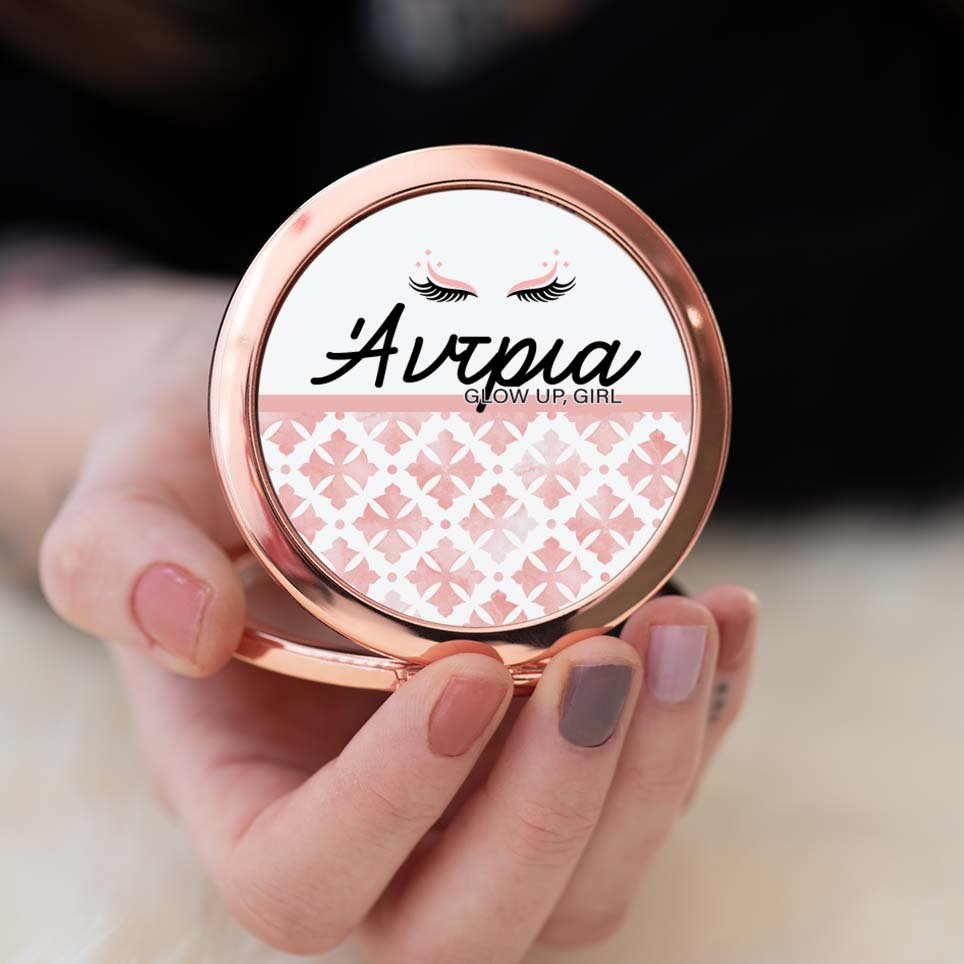 Glow Up, Girl - Compact Mirror - GOTShirts
