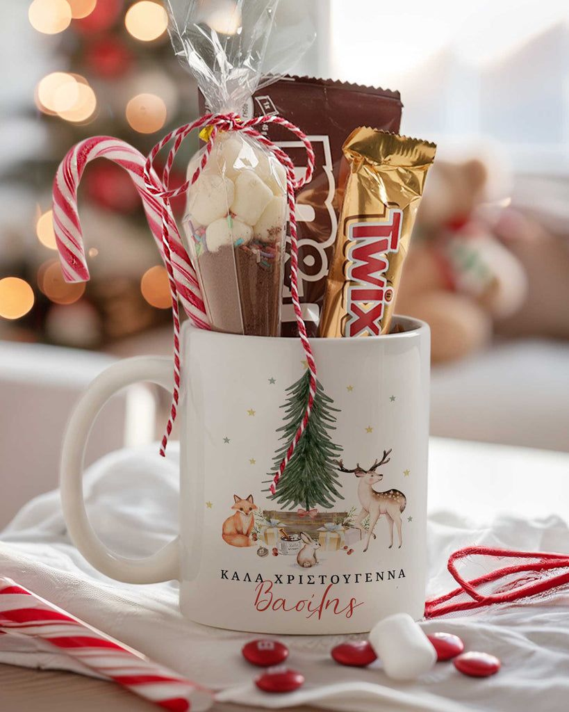Forest Animals - Ceramic Mug Hot Chocolate Gift Set - GOTShirts