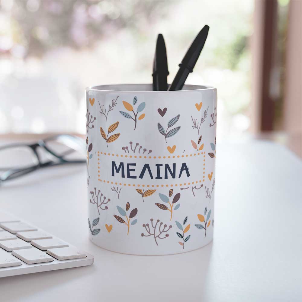 Flowers - Ceramic Pencil Holder - GOTShirts