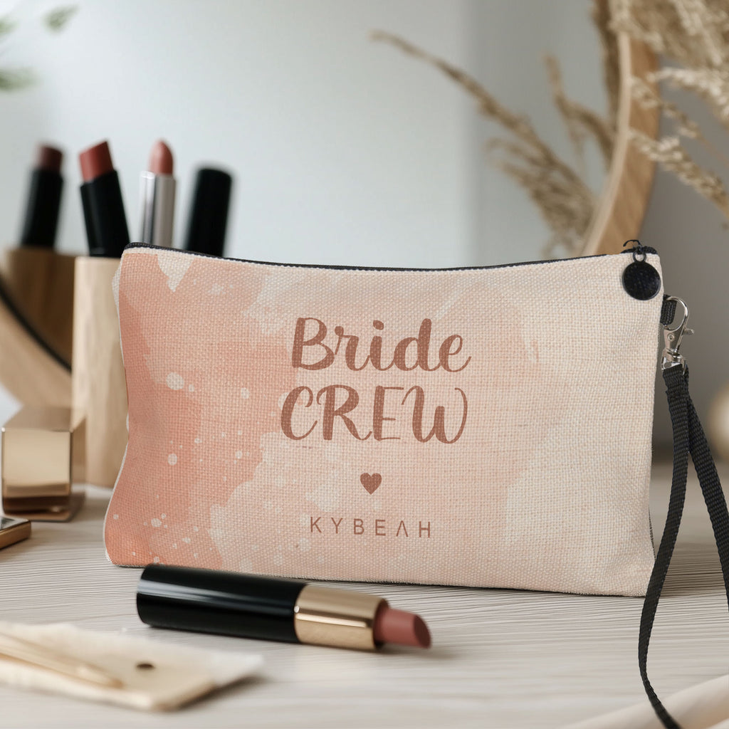Pink Bride Crew - Make Up Bag - GOTShirts
