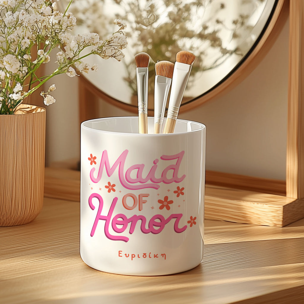 Maid Of Honor - Ceramic Makeup Brush Holder - GOTShirts