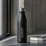 Daddy We Love You - Engraved Black Bowling Bottle 500ml - GOTShirts