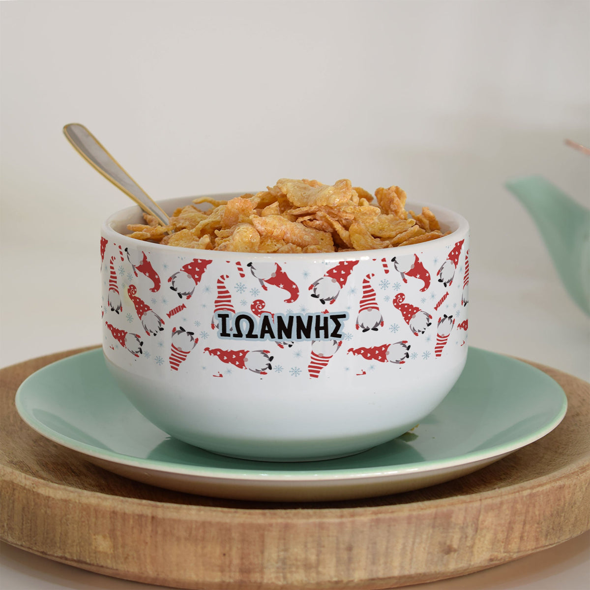 Gnomes - Personalized Ceramic Bowl - GOTShirts