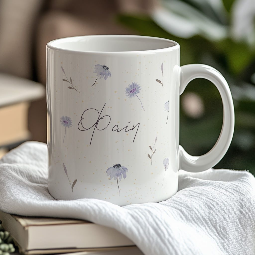 Purple Flowers - Ceramic Mug 330ml - GOTShirts