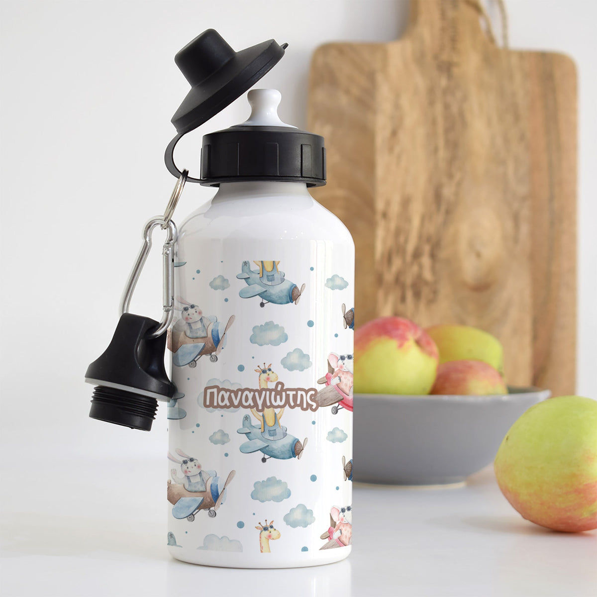 Airplane Animals - Aluminum Water Bottle - GOTShirts