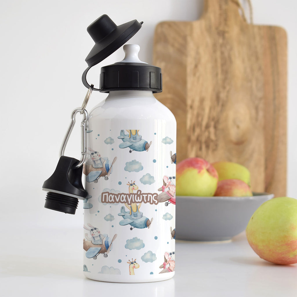 Airplane Animals - Aluminum Water Bottle - GOTShirts