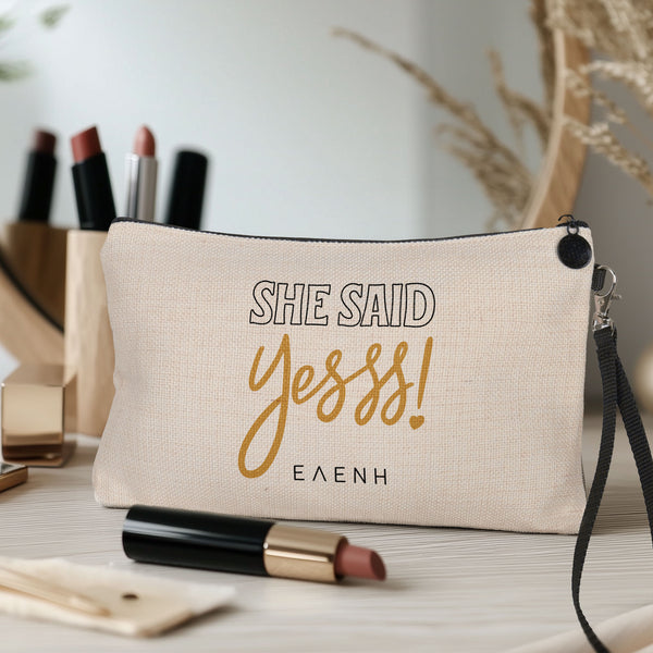 She Said Yes - Makeup Bag Gift Box - GOTShirts