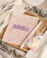 Pink Butterflies - Double Wall Bottle & Pouch Gift Set - GOTShirts