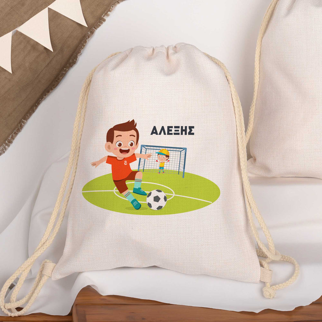 Football - Drawstring Bag Linen - GOTShirts