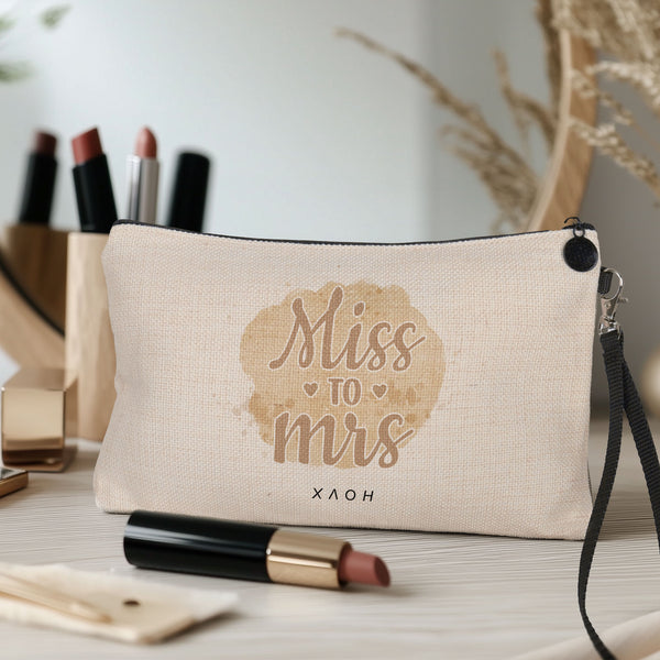 Watercolor Miss To Mrs - Makeup Bag Gift Box - GOTShirts