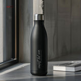 Coolest Dad Ever - Engraved Black Bowling Bottle 500ml - GOTShirts