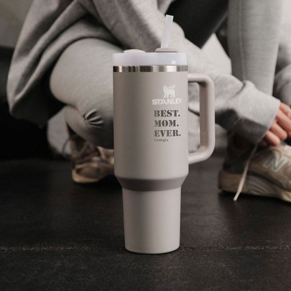 Stanley Quencher Engraved Tumbler - Ash - GOTShirts