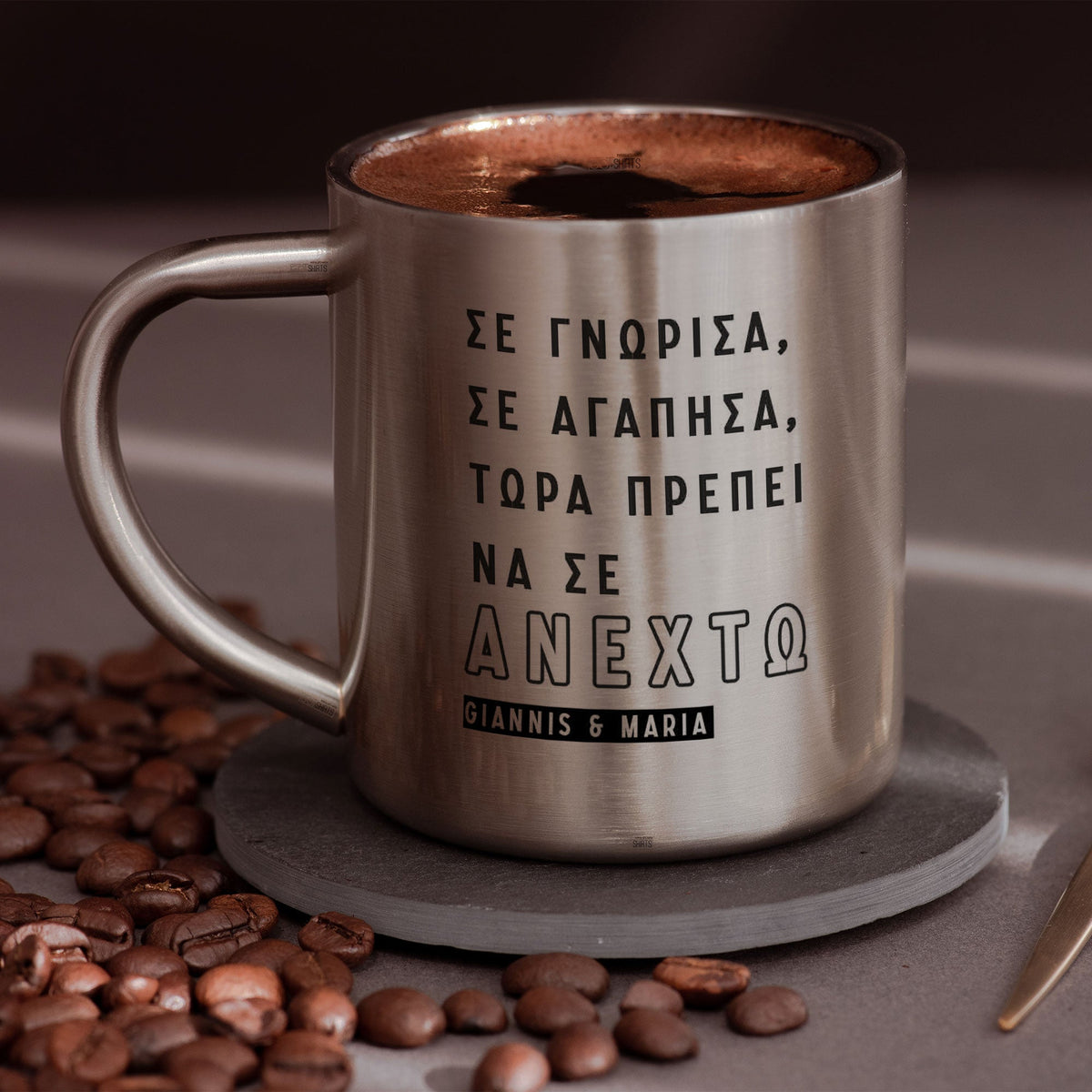 I Met You, I Loved You - Stainless Steel Coffee Mug - GOTShirts