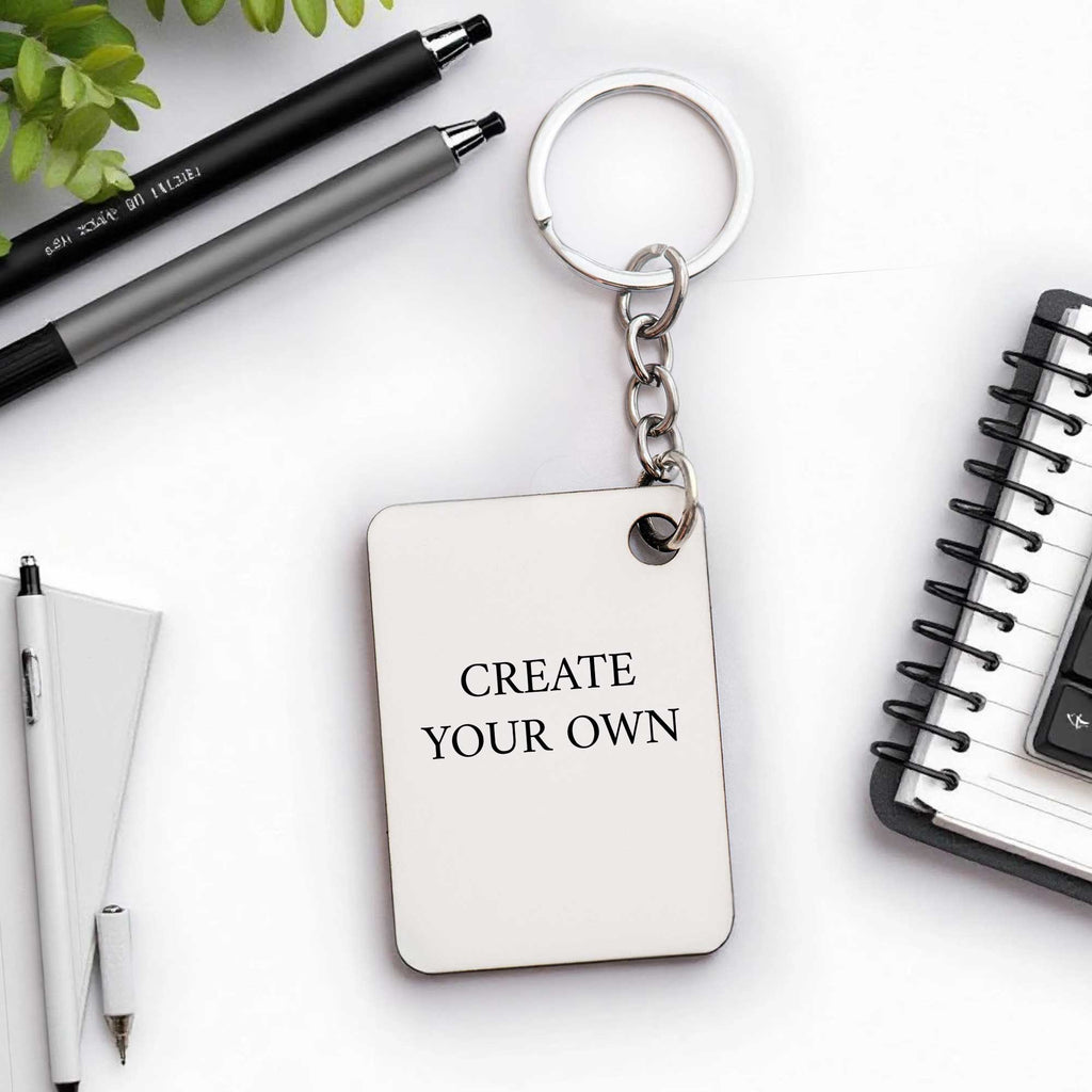 Wooden Keyring Rectangle (One Side Print) - GOTShirts