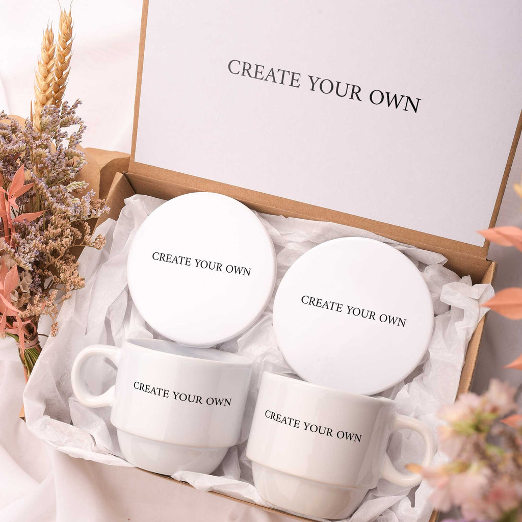 Create Your Own - Ceramic Mug 6oz & Ceramic Coaster Gift Box - GOTShirts