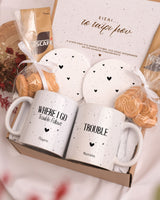 Where I Go Trouble Follows - Ceramic Mug 11oz & Coaster Gift Box - GOTShirts