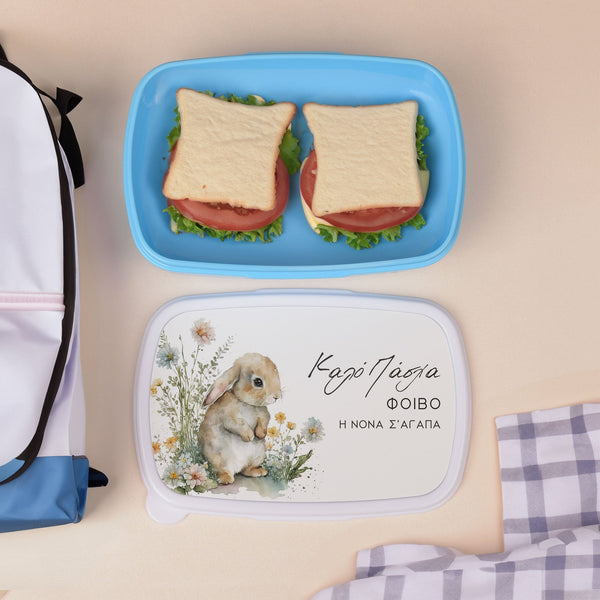 Vintage Bunny - Plastic Lunch Box - GOTShirts