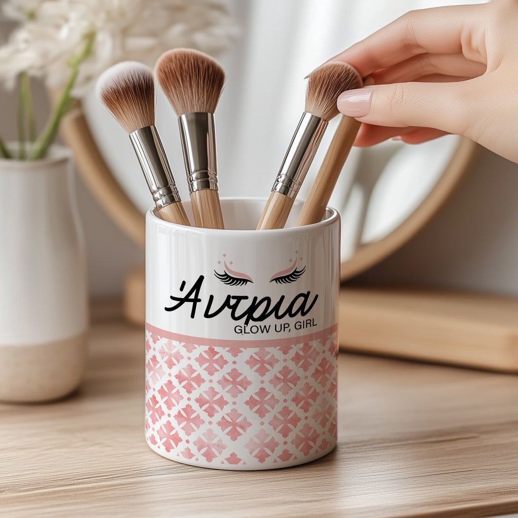 Glow Up - Ceramic Make Up Brush Holder