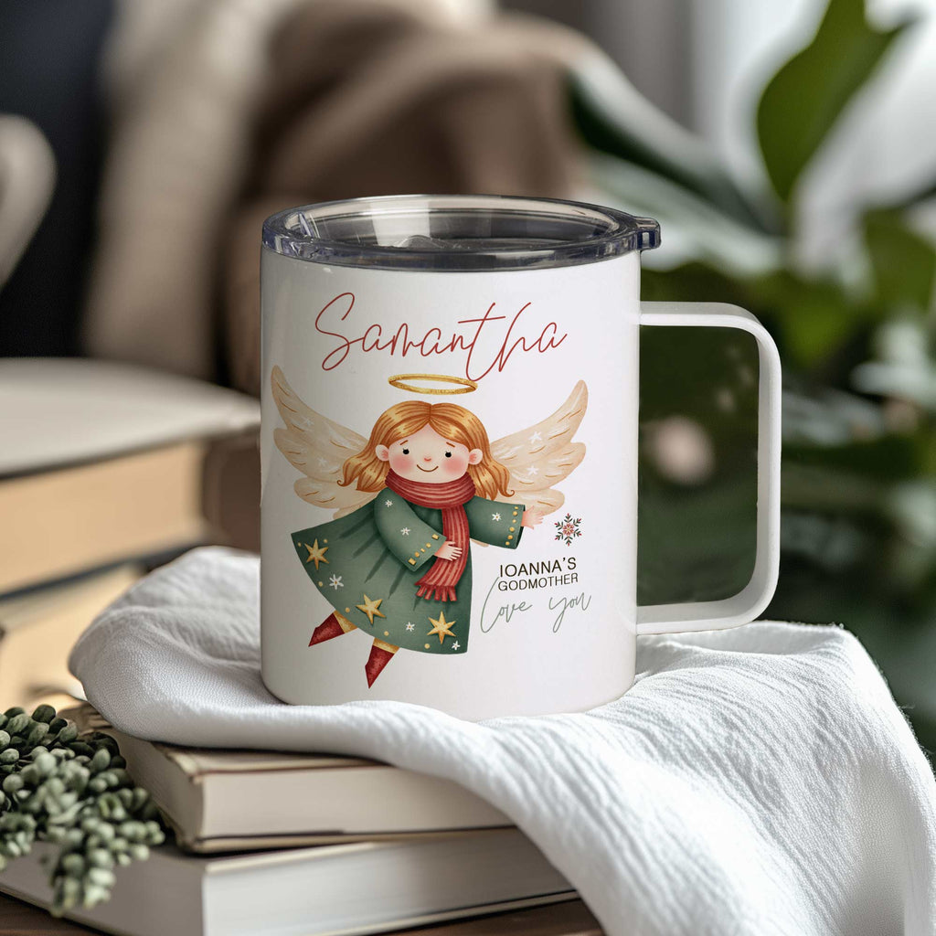 Angel Godmother - Stainless Steel Mug With Handle - GOTShirts