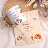 I Love You So Much Mom - Gold Handle Mug & Linen Pouch Set - GOTShirts
