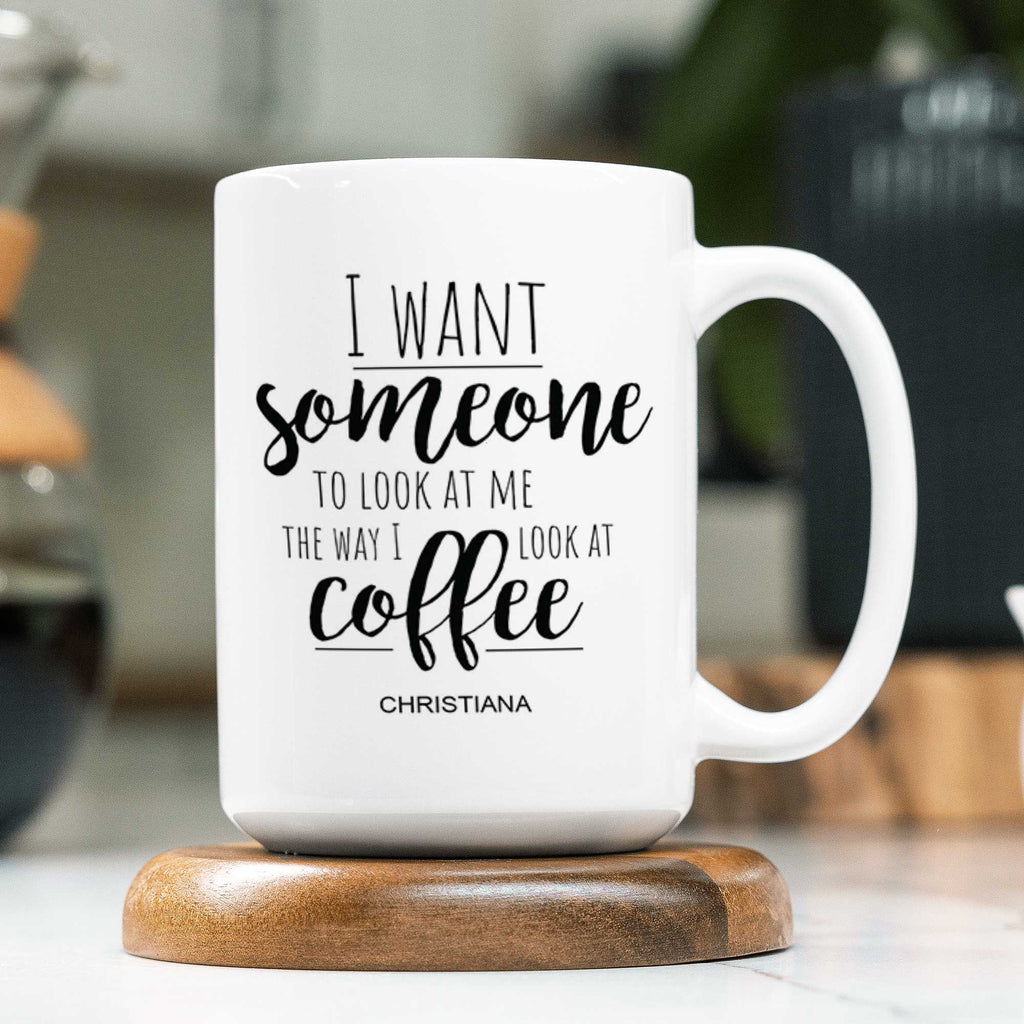 Look At Me - Large Ceramic Coffee Mug