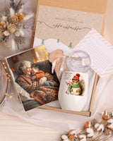 Christmas Grandmother Squirrel - Magnetic Puzzle & Wine Mug Gift Box - GOTShirts