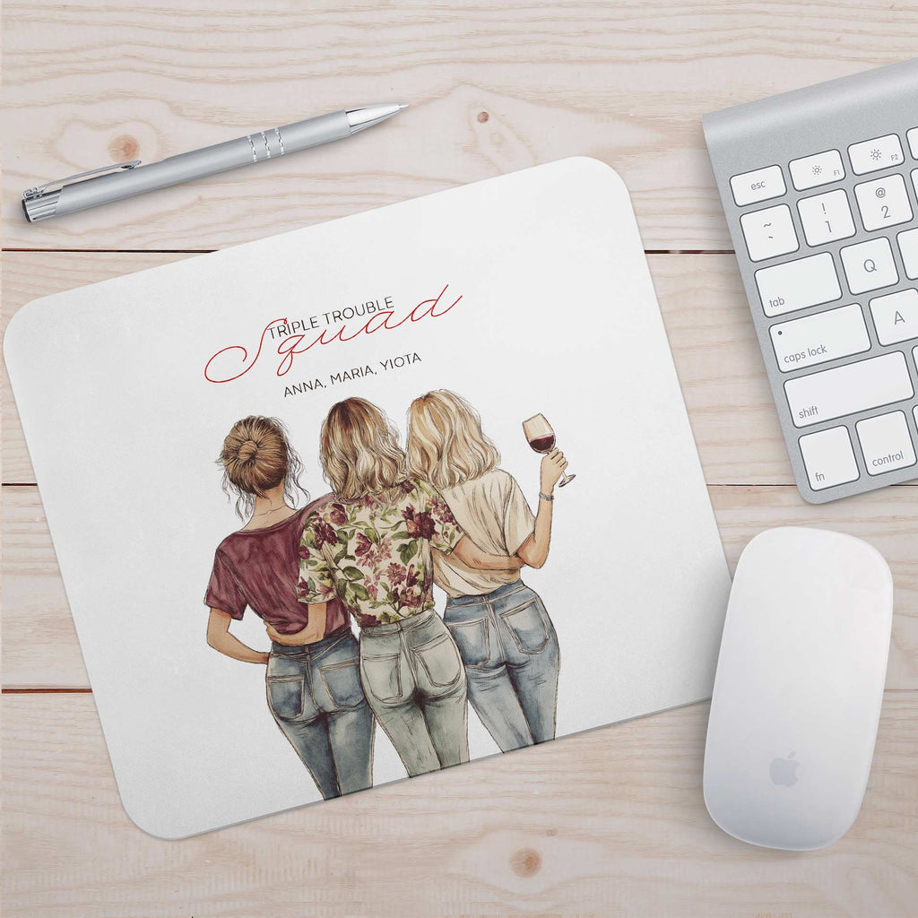 Triple Trouble - Mousepad - GOTShirts
