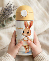Spring Bunny - Double Wall Bottle & Pouch Gift Set