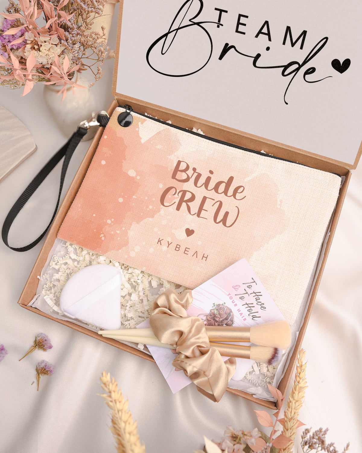 Pink Bride Crew - Makeup Bag Gift Box - GOTShirts