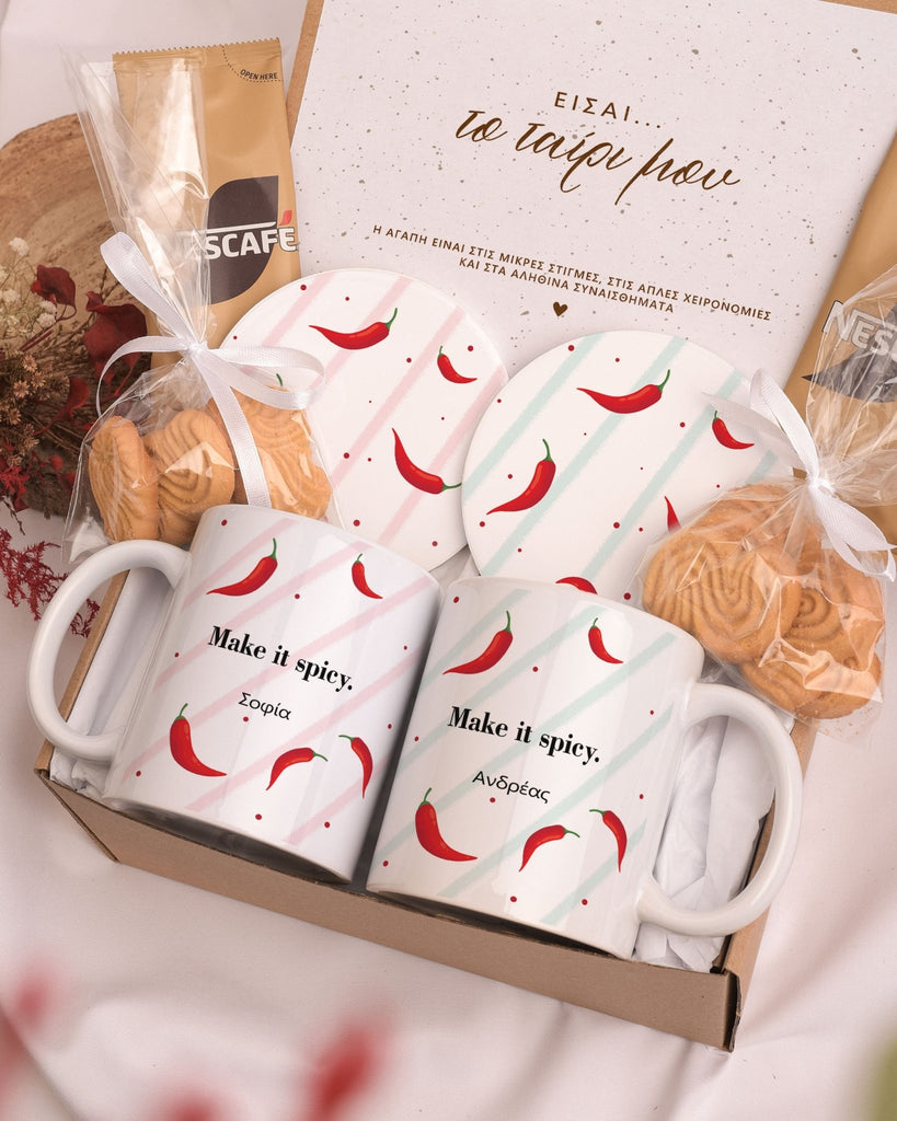Make It Spicy - Ceramic Mug 11oz & Coaster Gift Box - GOTShirts