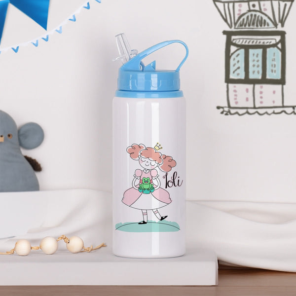 Princess Frog - Kids Aluminum Bottle 600ml - GOTShirts