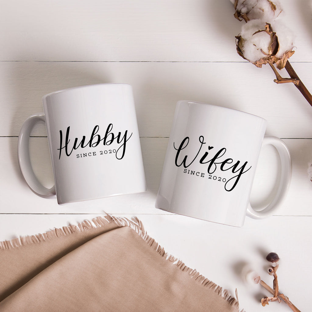 Hubby & Wifey - Ceramic Mug 330ml Set Of 2