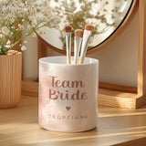 Ροζ Team Bride - Κουτί Δώρου Θήκη Πινέλων Μακιγιάζ