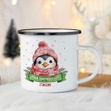 Penguin - Christmas S/Steel Enamel Mug - GOTShirts