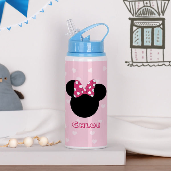 Cute Girl Mouse - Kids Aluminum Bottle 600ml - GOTShirts