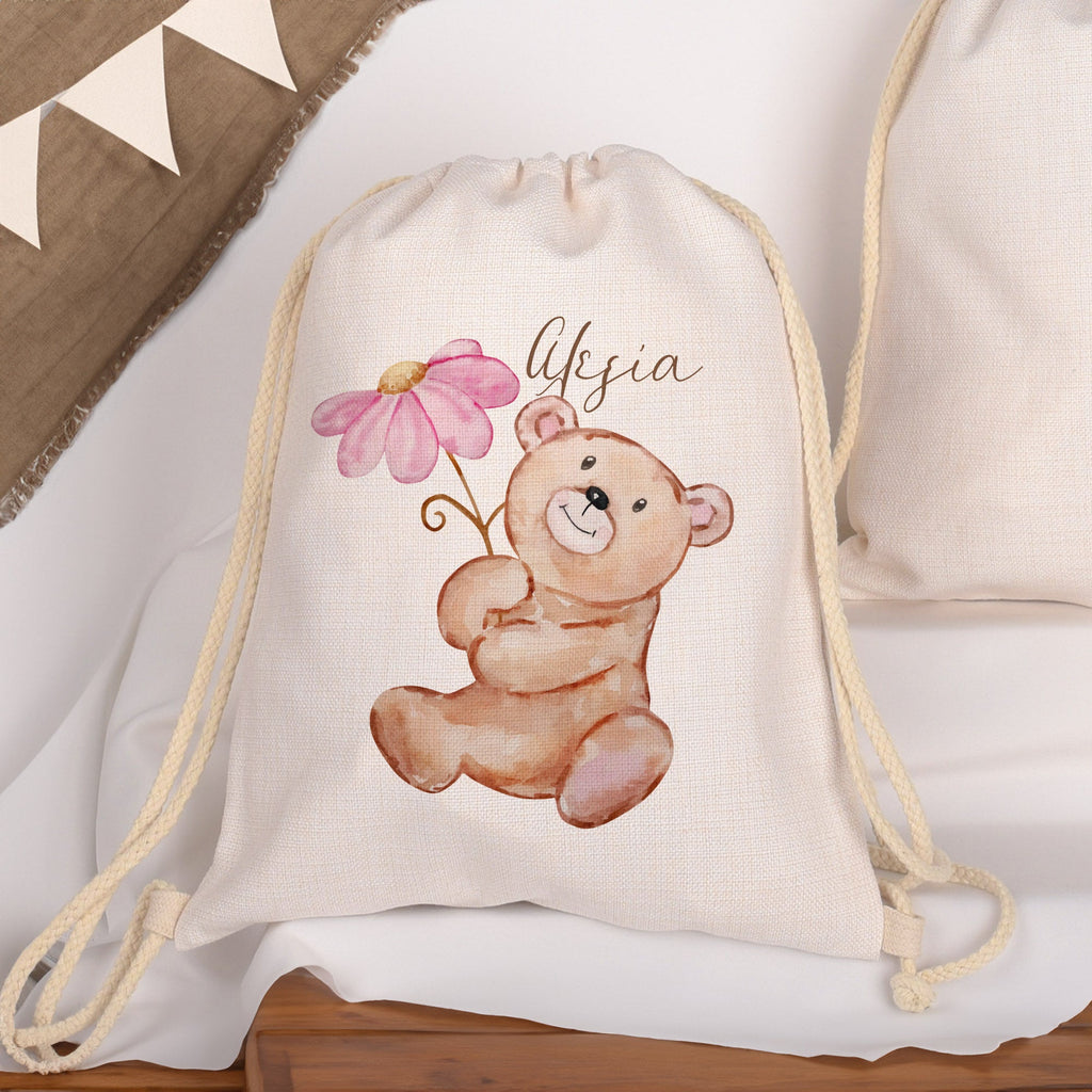 Bear - Drawstring Bag Linen - GOTShirts