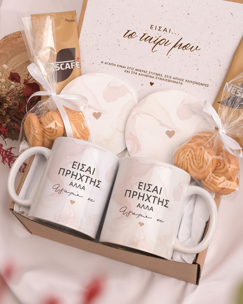 Prixtis & Prixtissa - Ceramic Mug 11oz & Coaster Gift Box - GOTShirts