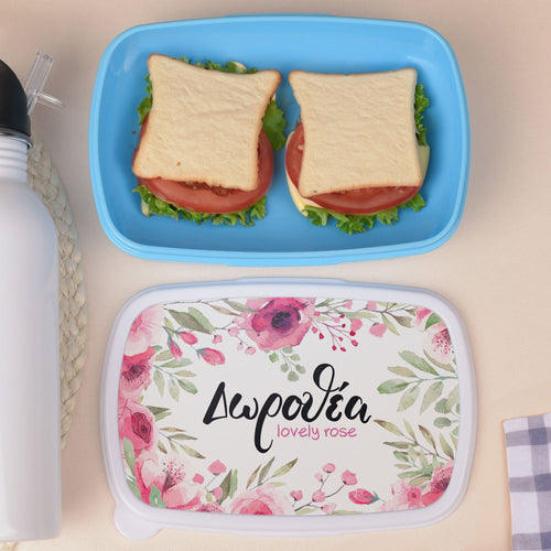 Lovely Rose - Plastic Lunch Box - GOTShirts
