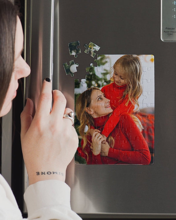 Godmother Christmas Girl - Magnetic Puzzle & Wine Mug Gift Box - GOTShirts