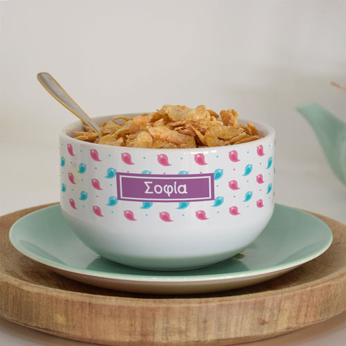 Personalized Ceramic Bowl - Birds - GOTShirts