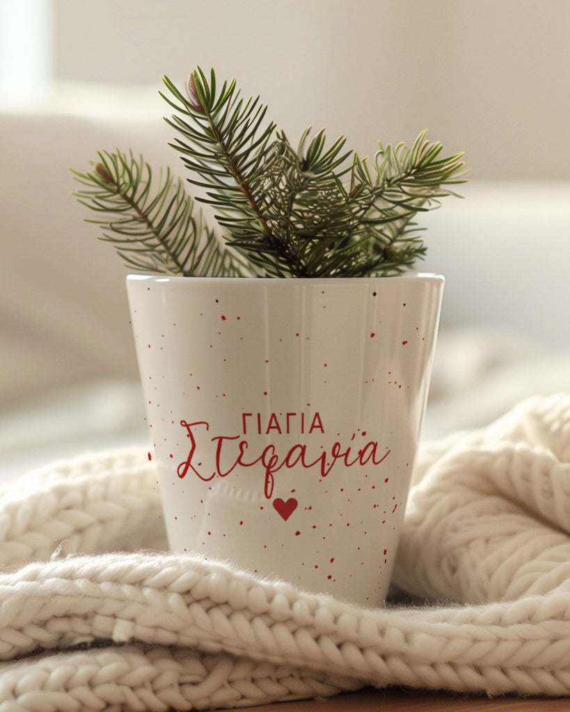 Red Dots Grandma - Flower Pot - GOTShirts