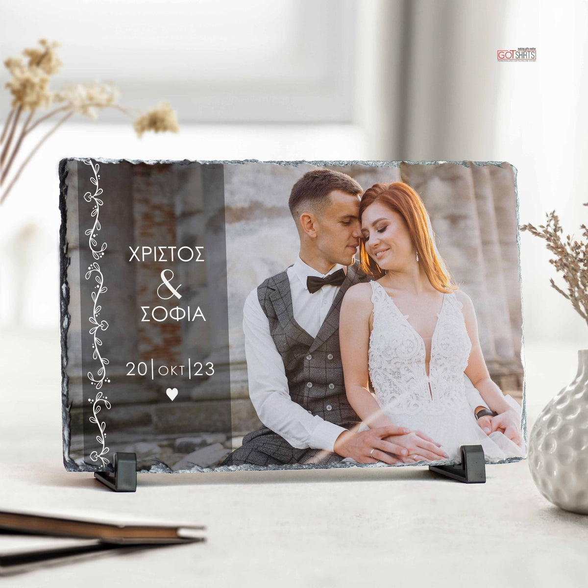 Our Wedding - Rock Photo Slate Horizontal - GOTShirts