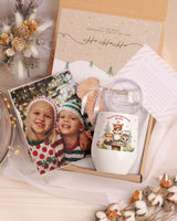 Mom & Kids Forest Animals - Magnetic Puzzle & Wine Mug Gift Box - GOTShirts
