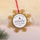 Godfather - Glitter Snowflake Ornament - GOTShirts