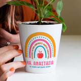 Teach, Love, Inspire, Listen, Encourage - Flower Pot - GOTShirts