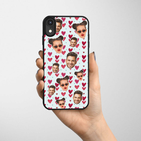 Hearts Pattern Photo - Xiaomi Phone Case - GOTShirts
