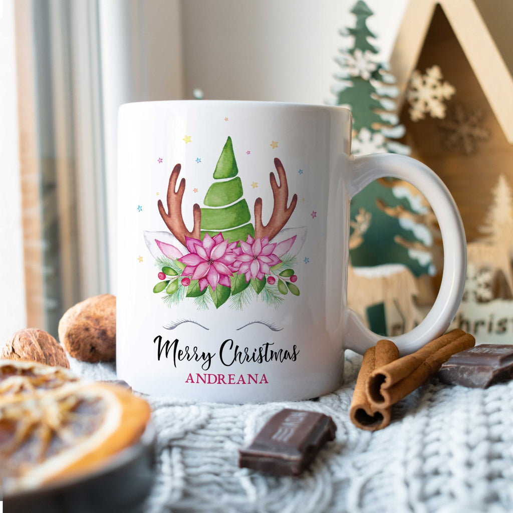 Christmas Unicorn Ceramic Mug 330ml - GOTShirts