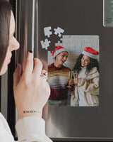 Christmas Elements Pattern - Magnetic Puzzle & Wine Mug Gift Box - GOTShirts