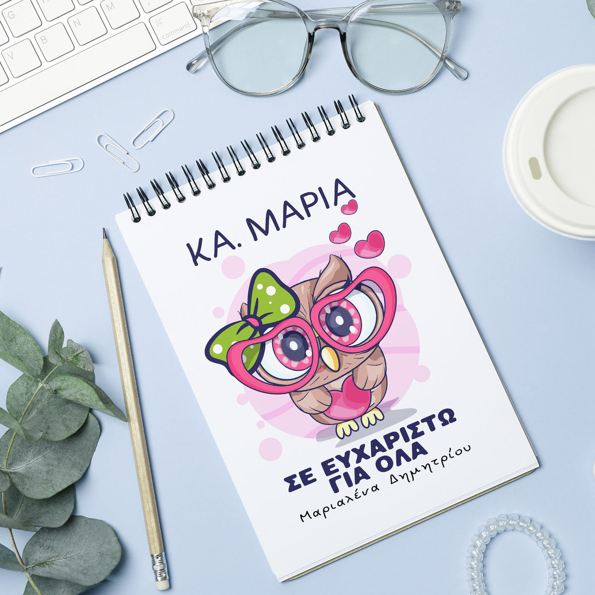 Owl Teacher - Notebook A6 - GOTShirts