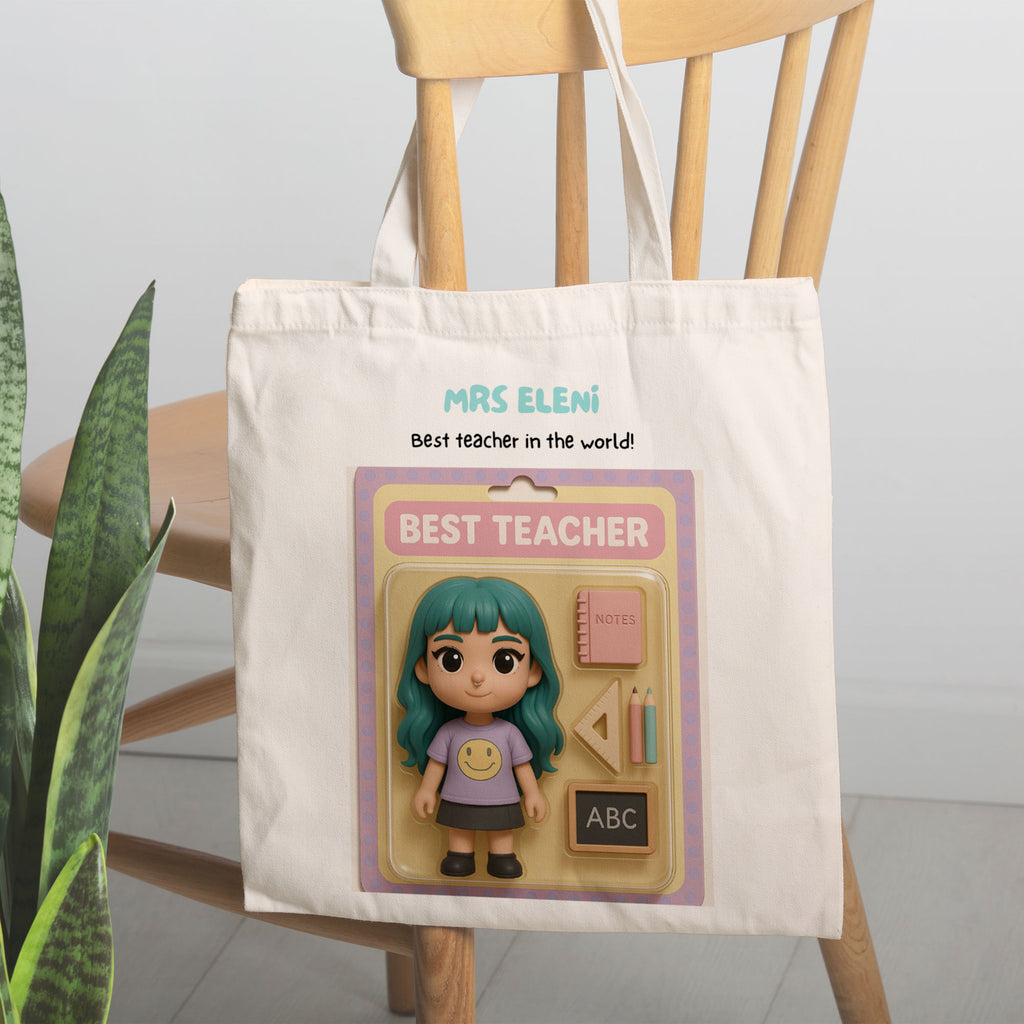Teacher's Figure - Linen Tote Bag - GOTShirts